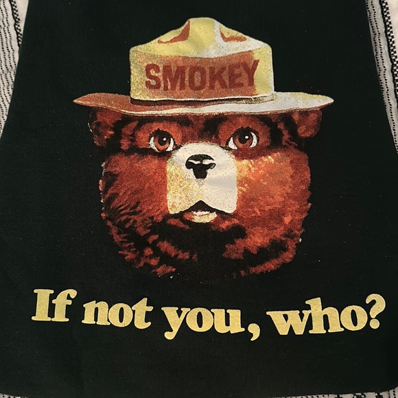 Vintage Smokey Bear Crewneck Sweatshirt - Picture 1 of 6
